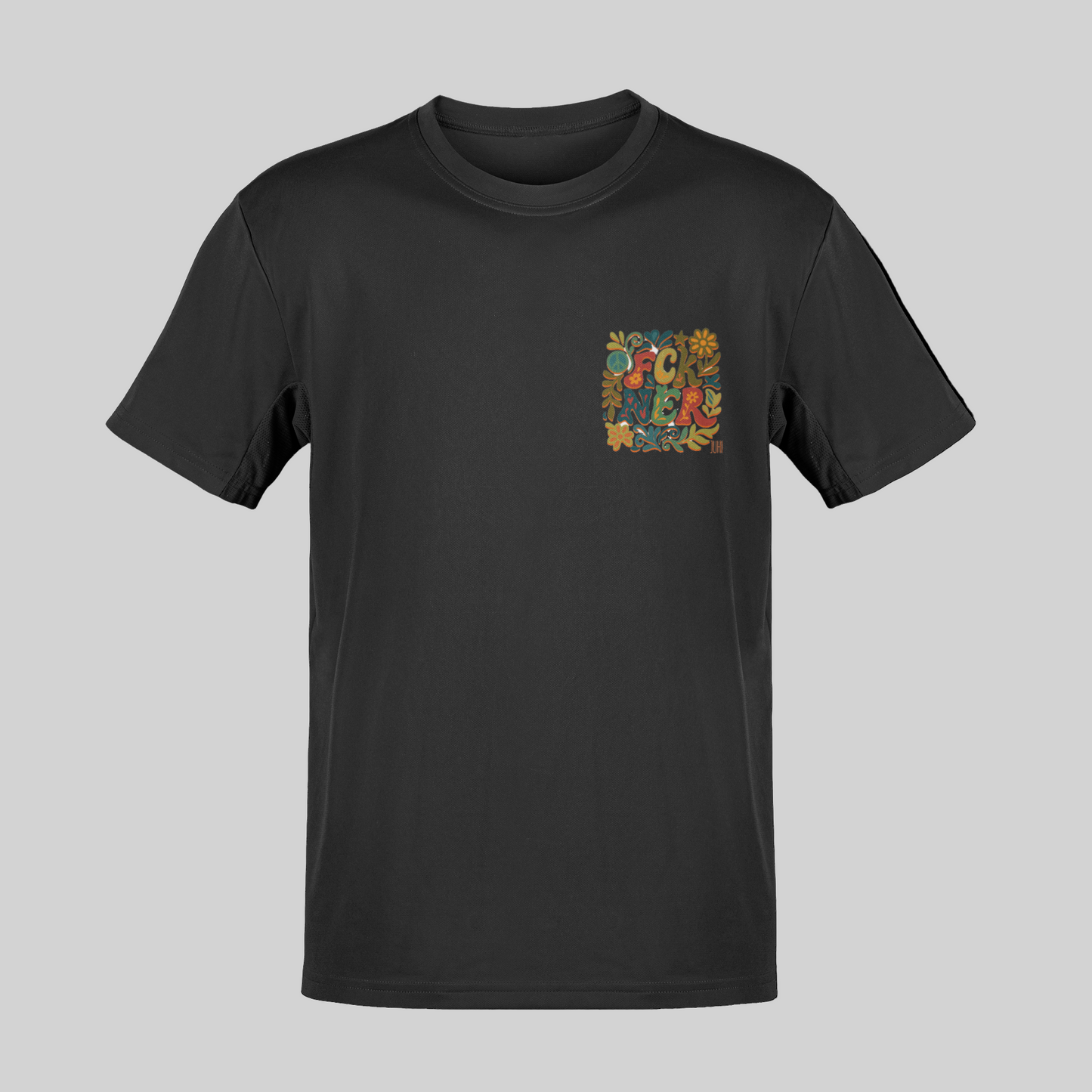 Sárga virágzó FCK NER mellkaslogó - póló