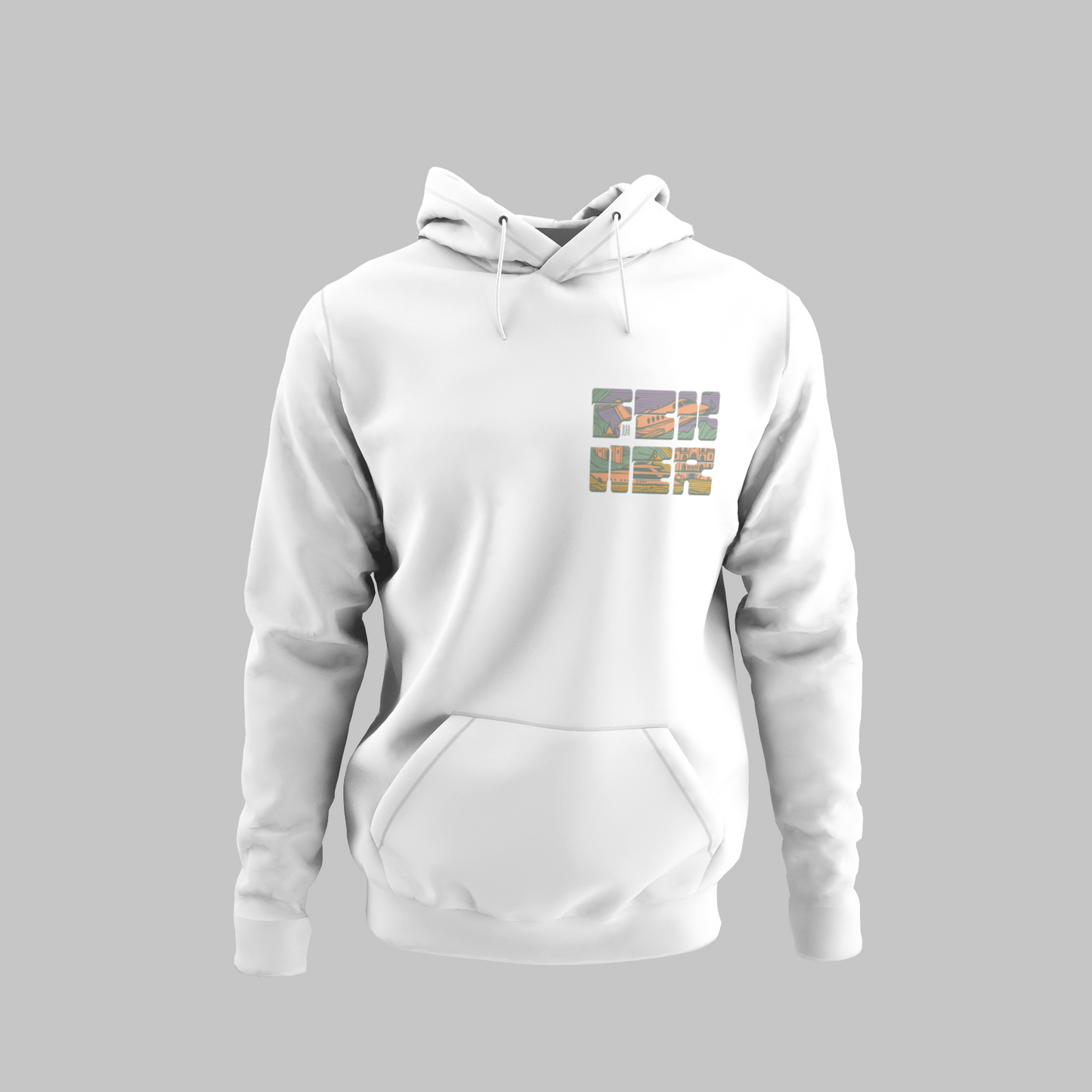 Lila FCK NER mellkaslogó - Prémium pulóver