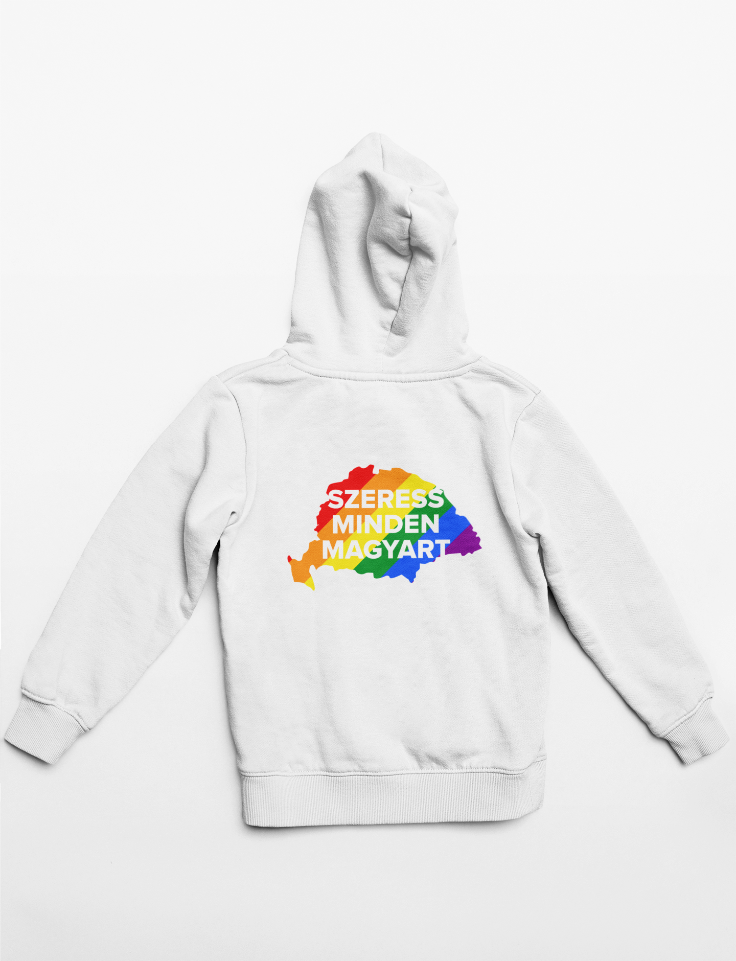 Szeress minden magyart hátul pulóver