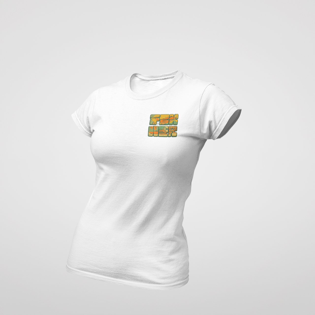 Sárga FCK NER mellkaslogó - Prémium póló