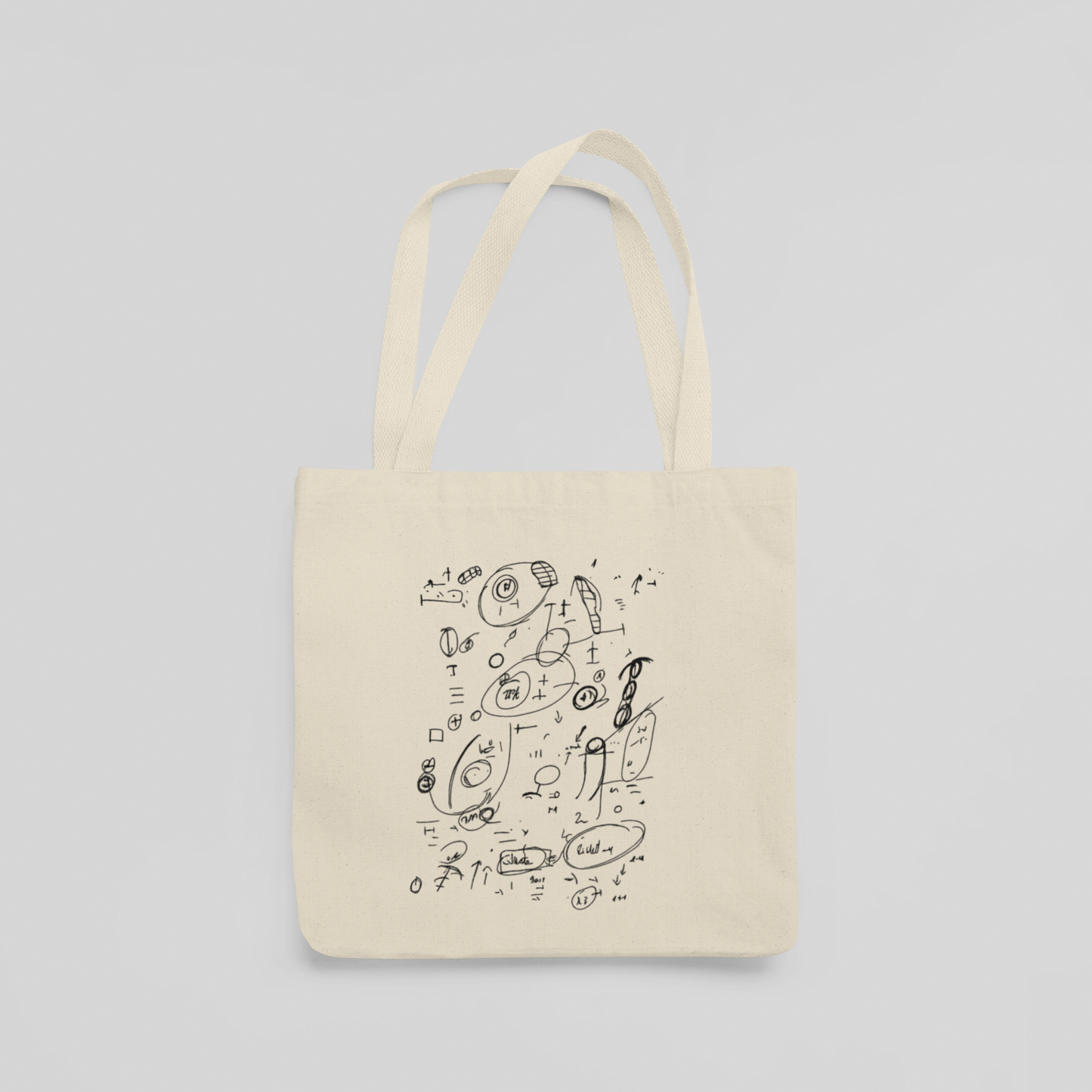 Kézzel rajzolt jövő vászontáska