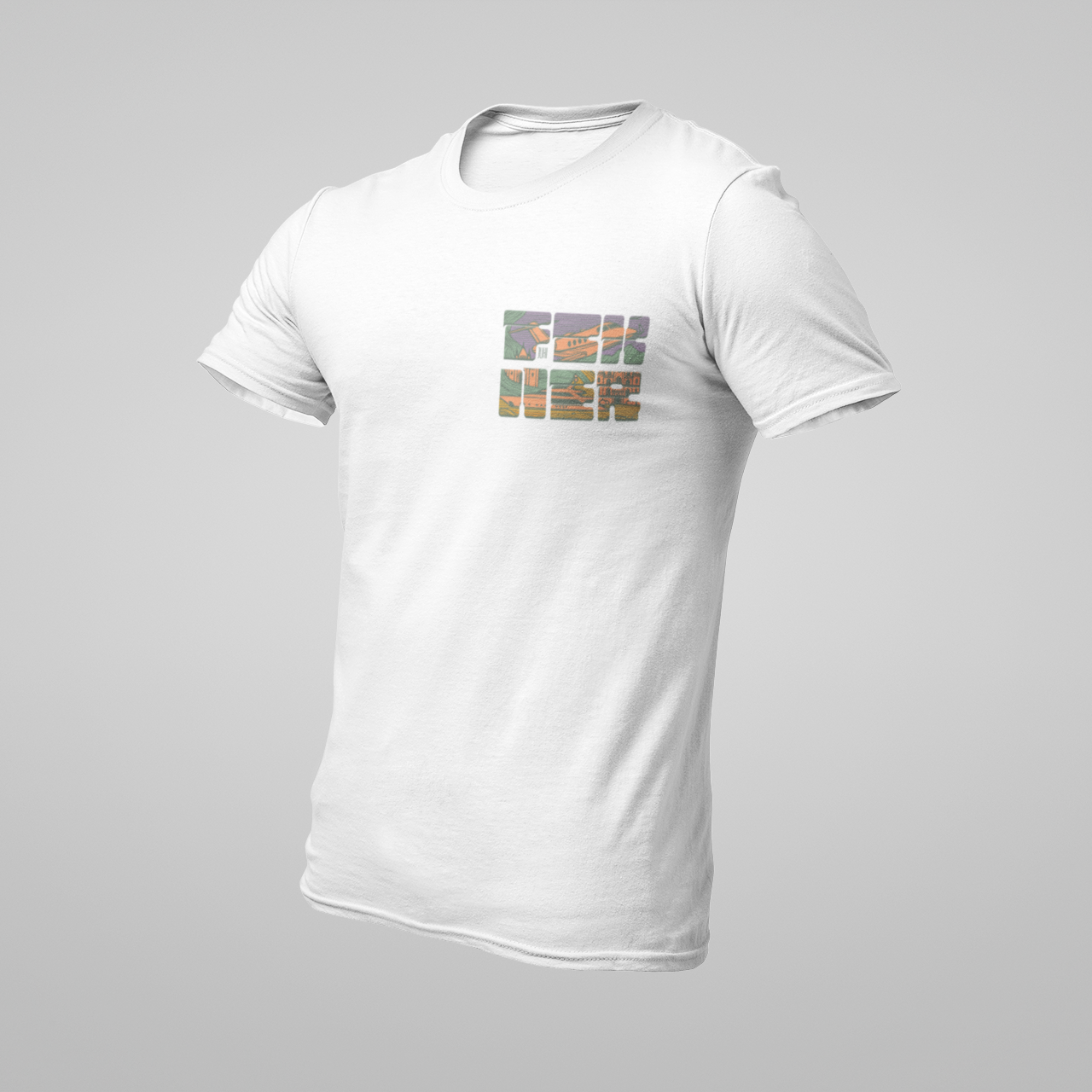 Lila FCK NER mellkaslogó - Prémium póló