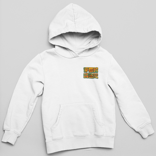 Sárga FCK NER mellkaslogó- kapucnis pulóver