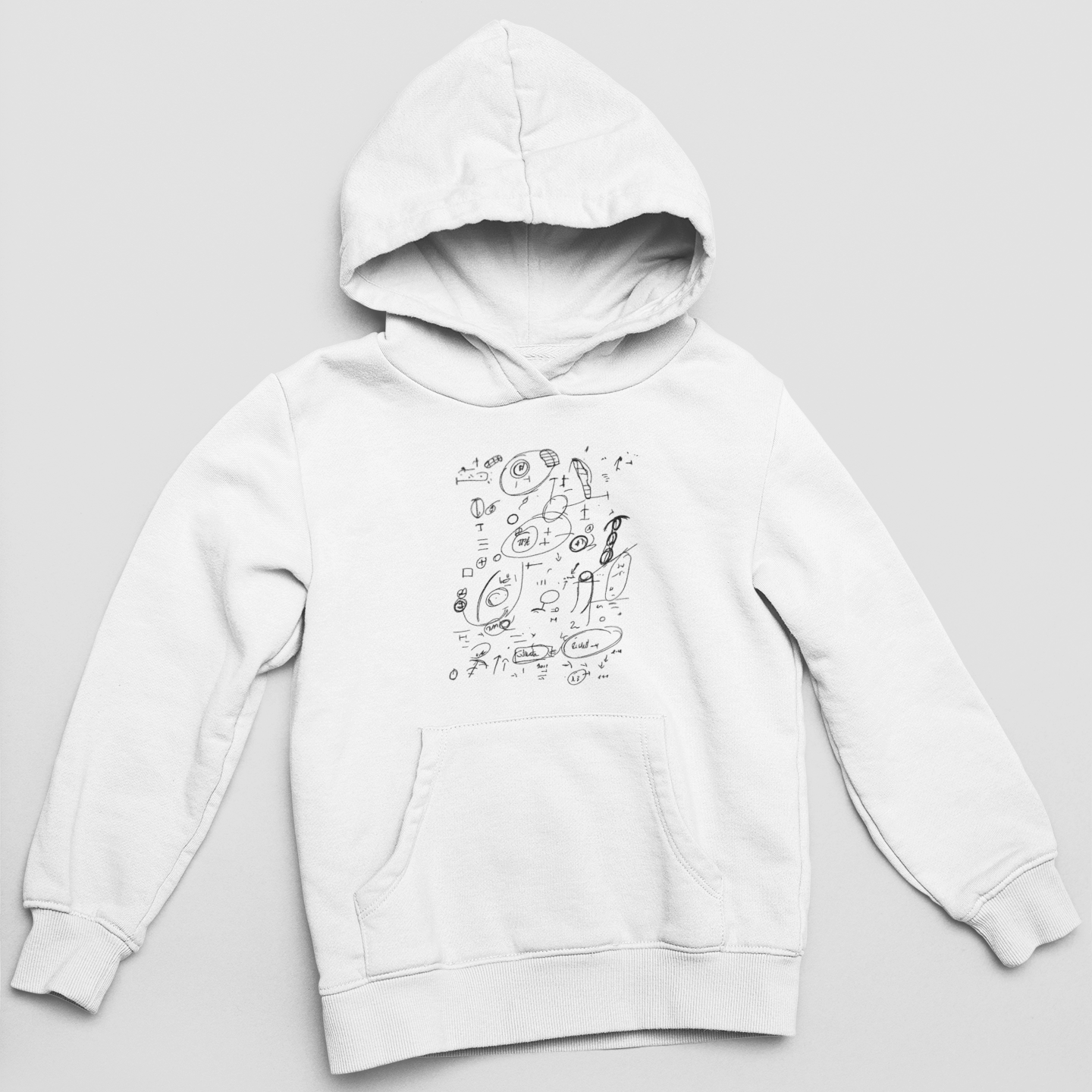 Kézzel rajzolt jövő - kapucnis pulóver