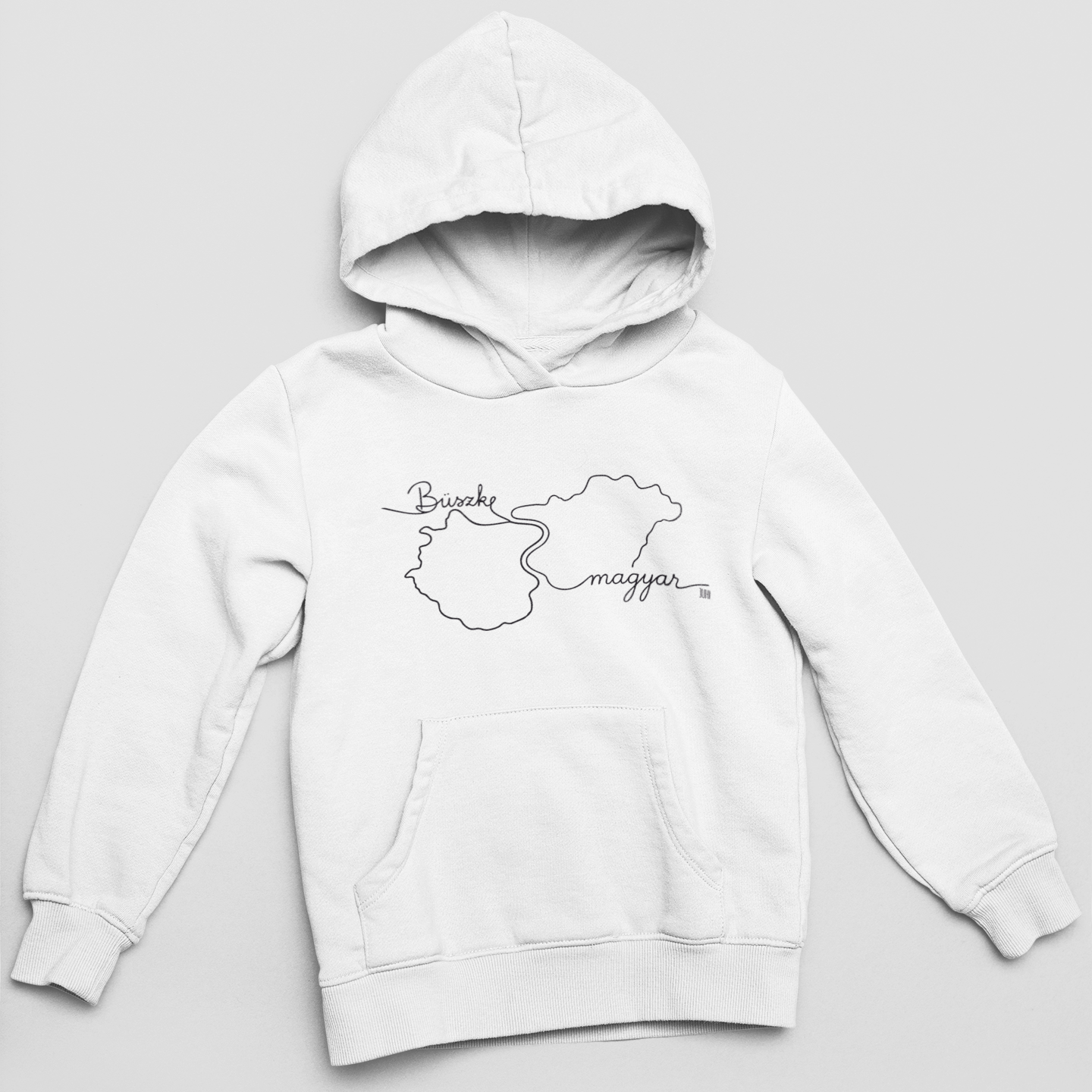 Büszke magyar - unisex kapucnis pulóver