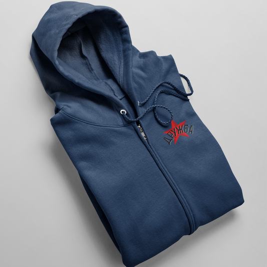 ДРУЖБА- cipzáras kapucnis pulóver