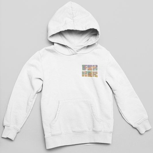 Lila FCK NER mellkaslogó- kapucnis pulóver