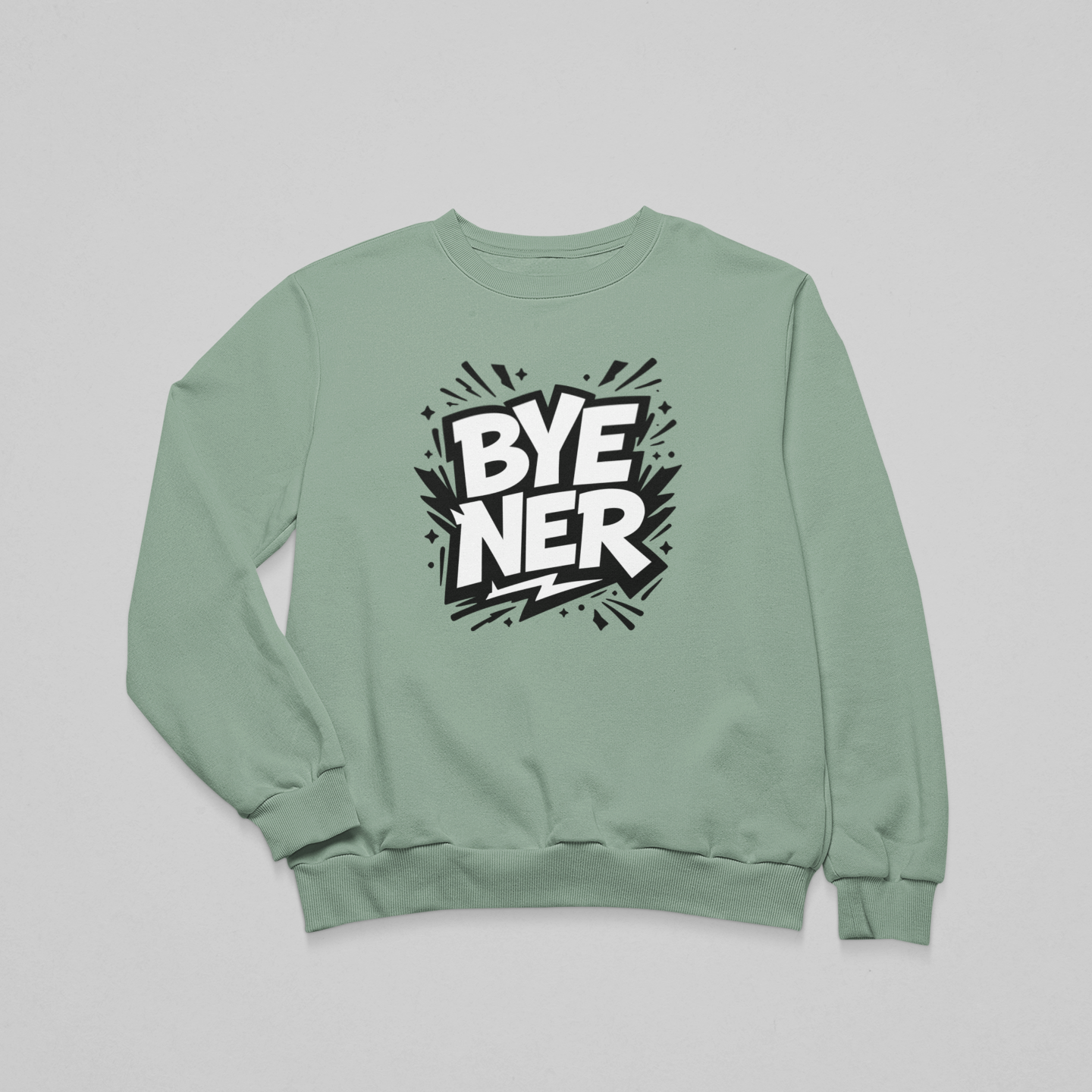 BYE NER - környakas unisex pulóver