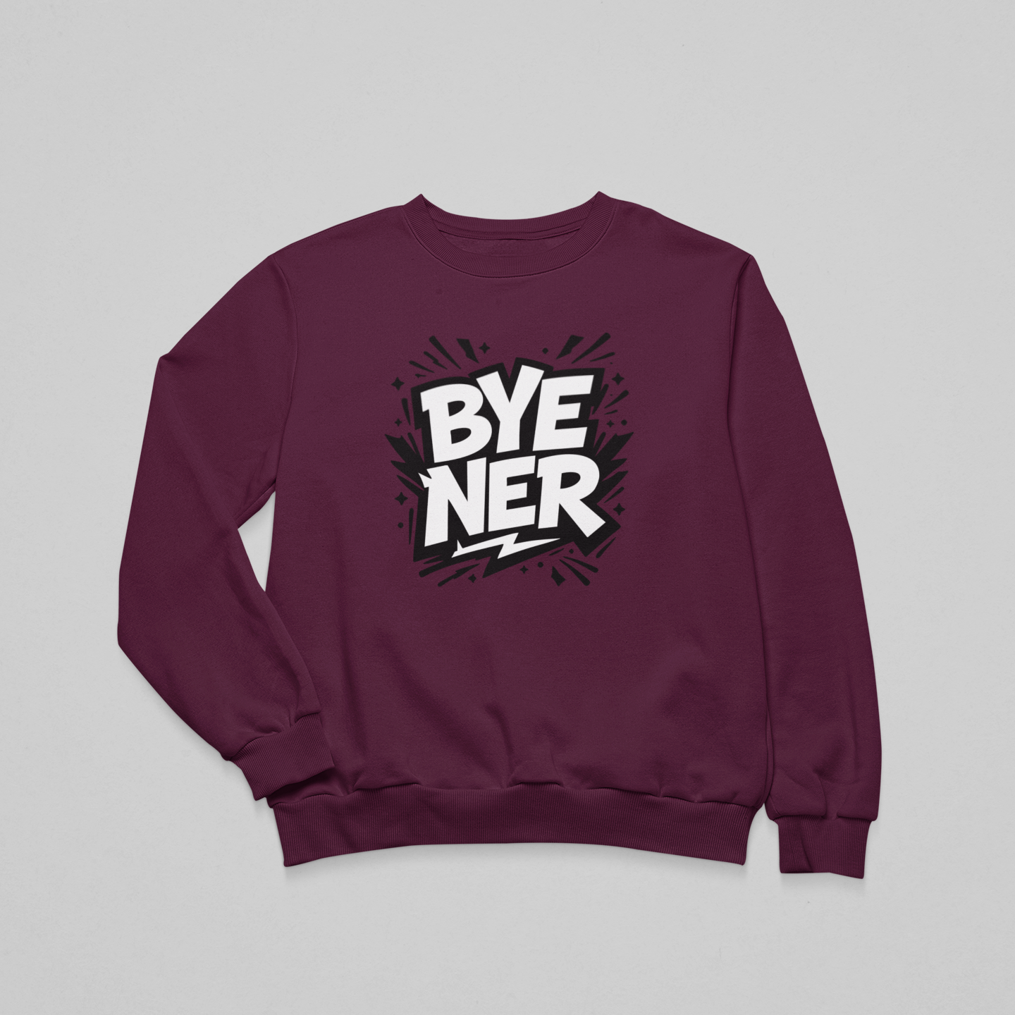 BYE NER - környakas unisex pulóver