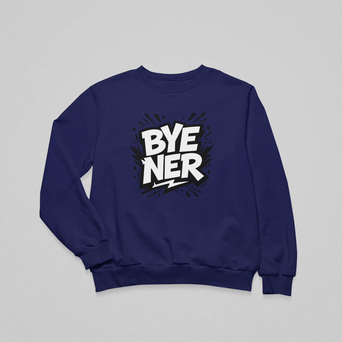 BYE NER - környakas unisex pulóver