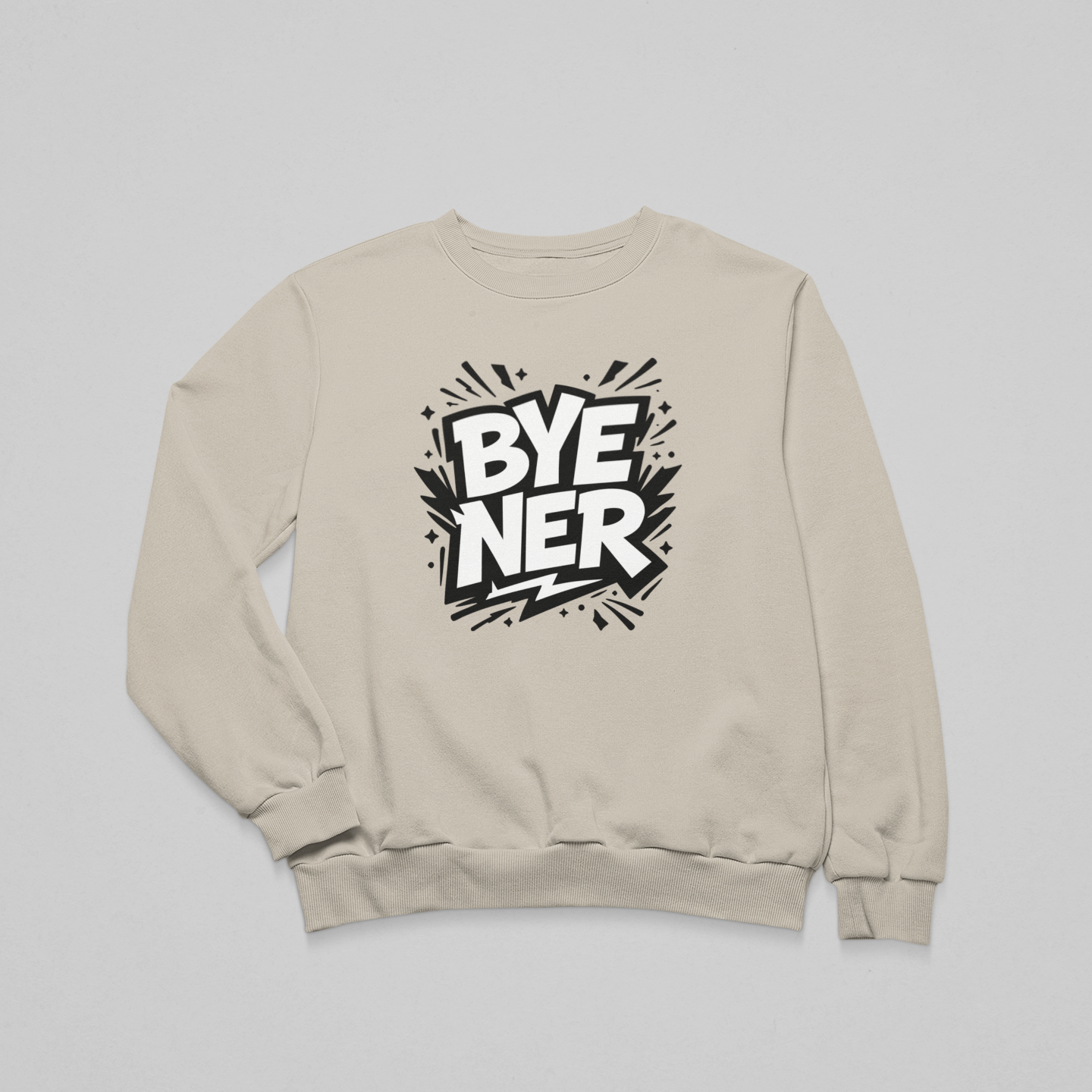BYE NER - környakas unisex pulóver