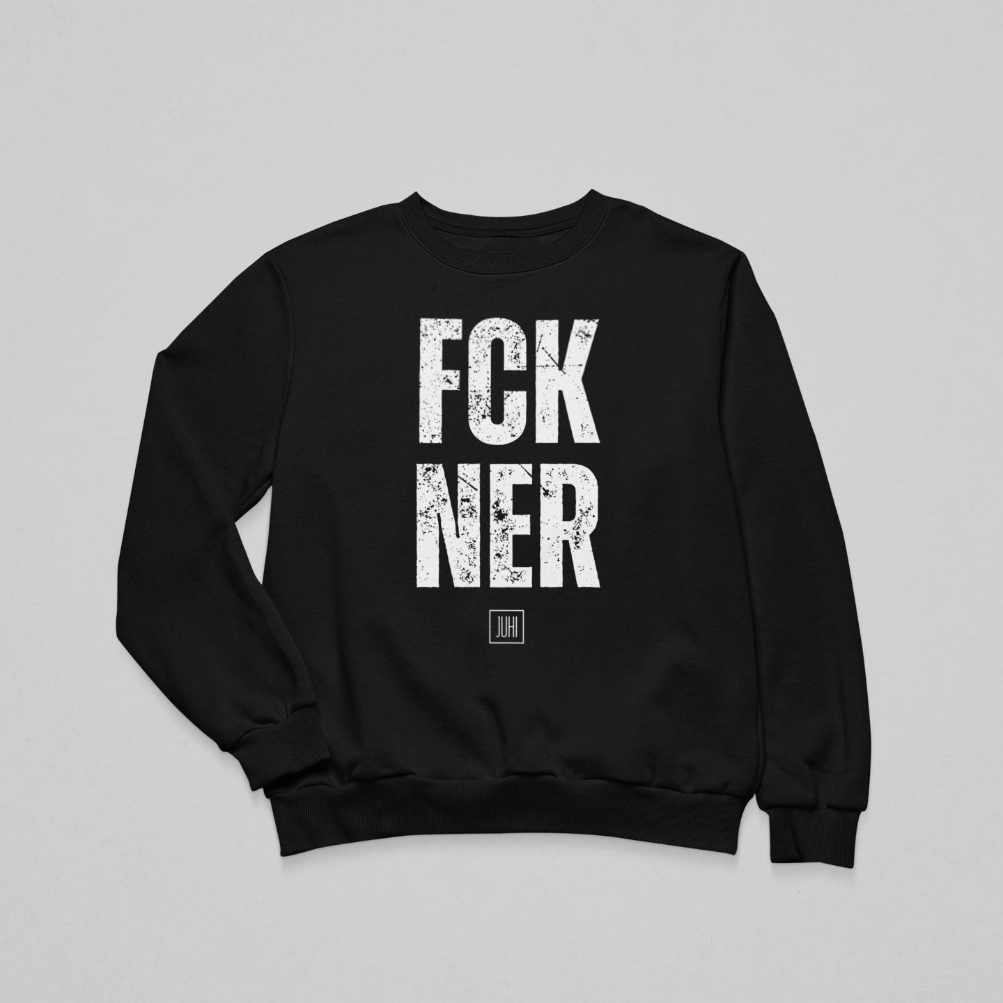 Koptatott FCK NER - környakas unisex pulóver