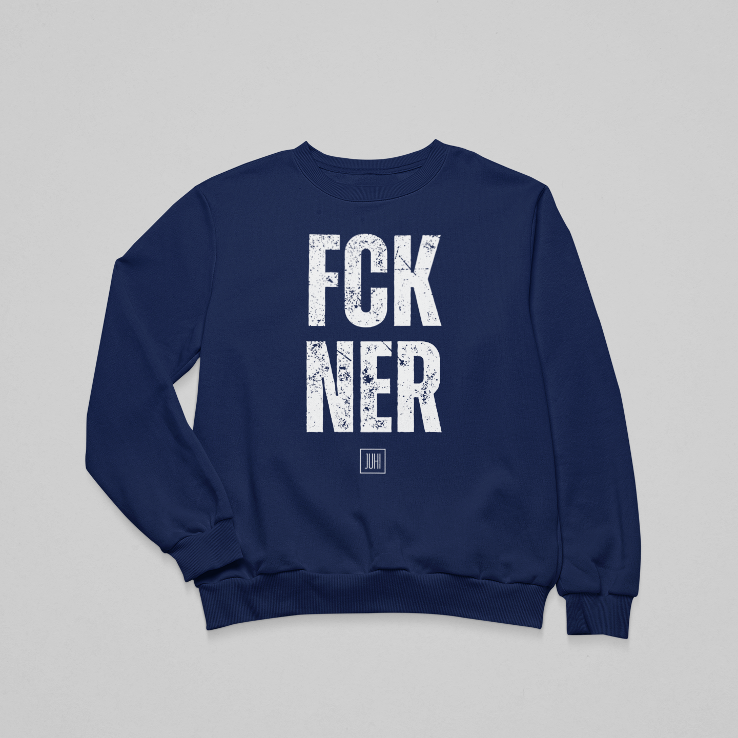 Koptatott FCK NER - környakas unisex pulóver