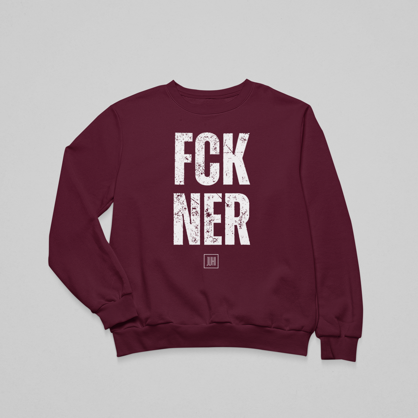 Koptatott FCK NER - környakas unisex pulóver