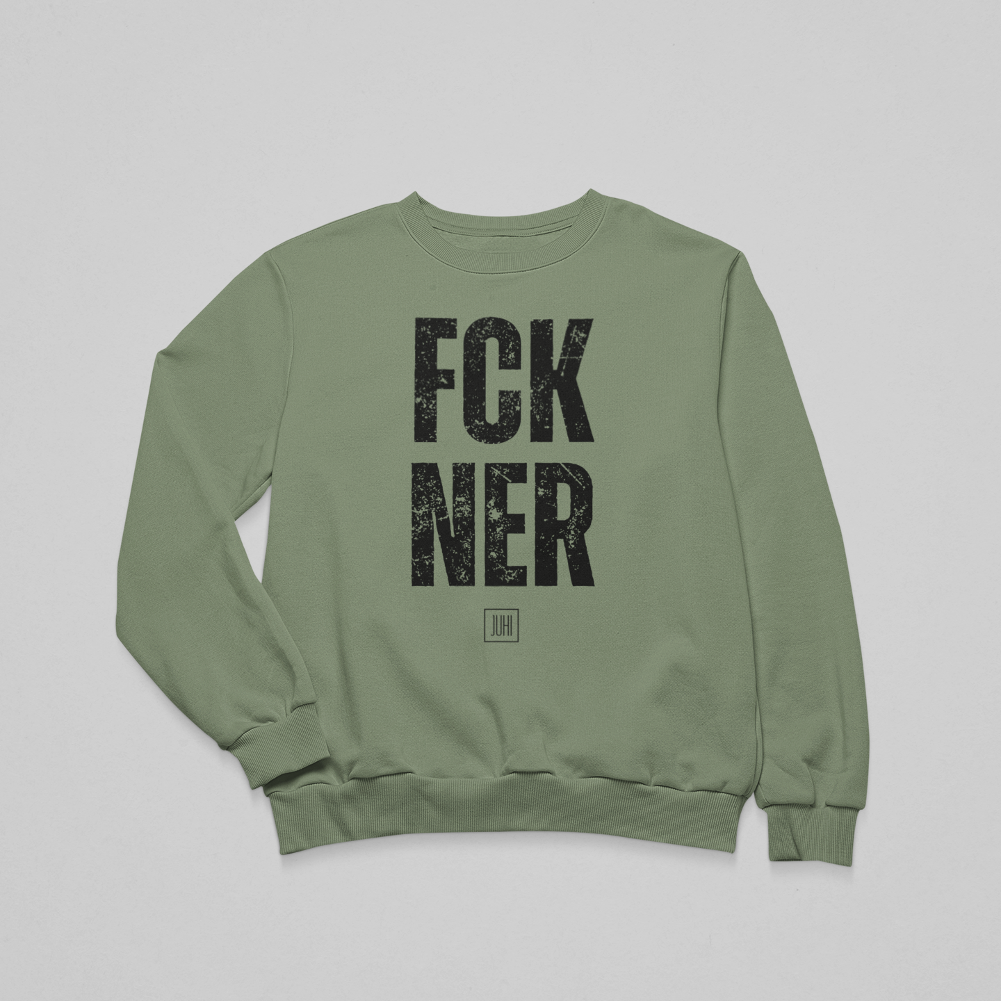 Koptatott FCK NER - környakas unisex pulóver