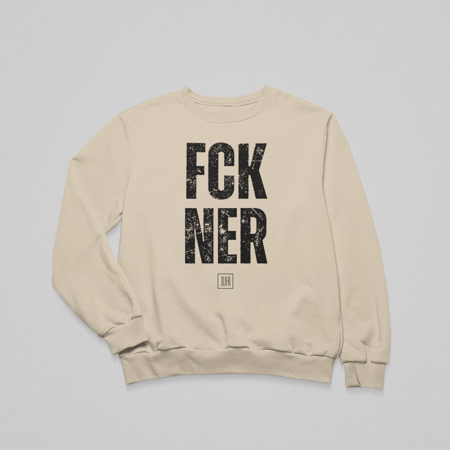 Koptatott FCK NER - környakas unisex pulóver
