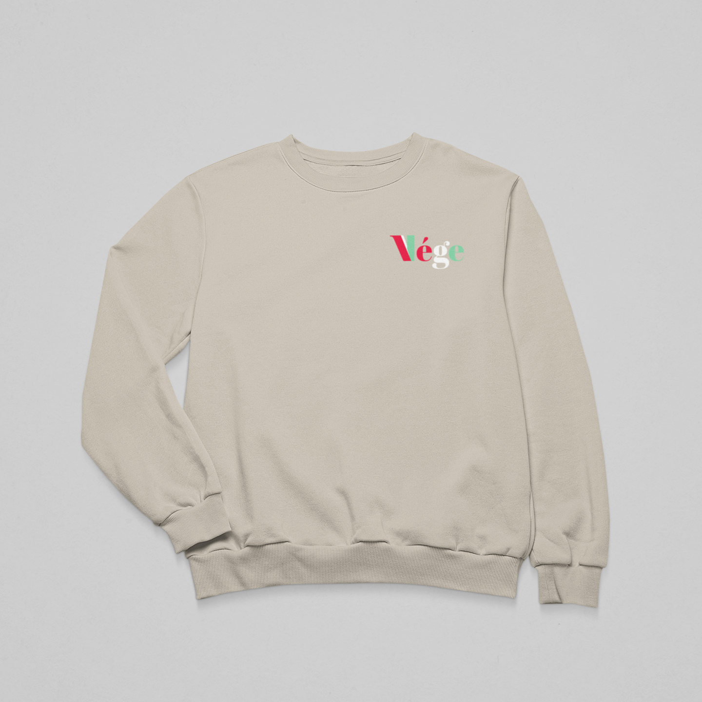 VÉGE HUN mellkas logó- környakas unisex pulóver