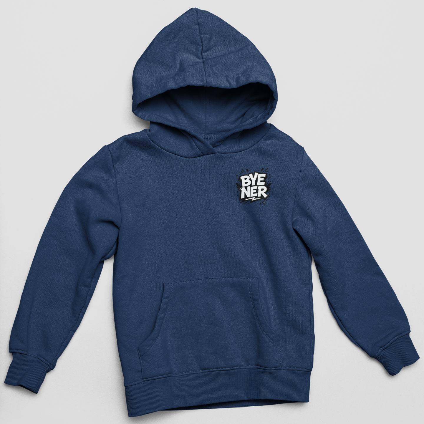 BYE NER mellkaslogó - unisex kapucnis pulóver