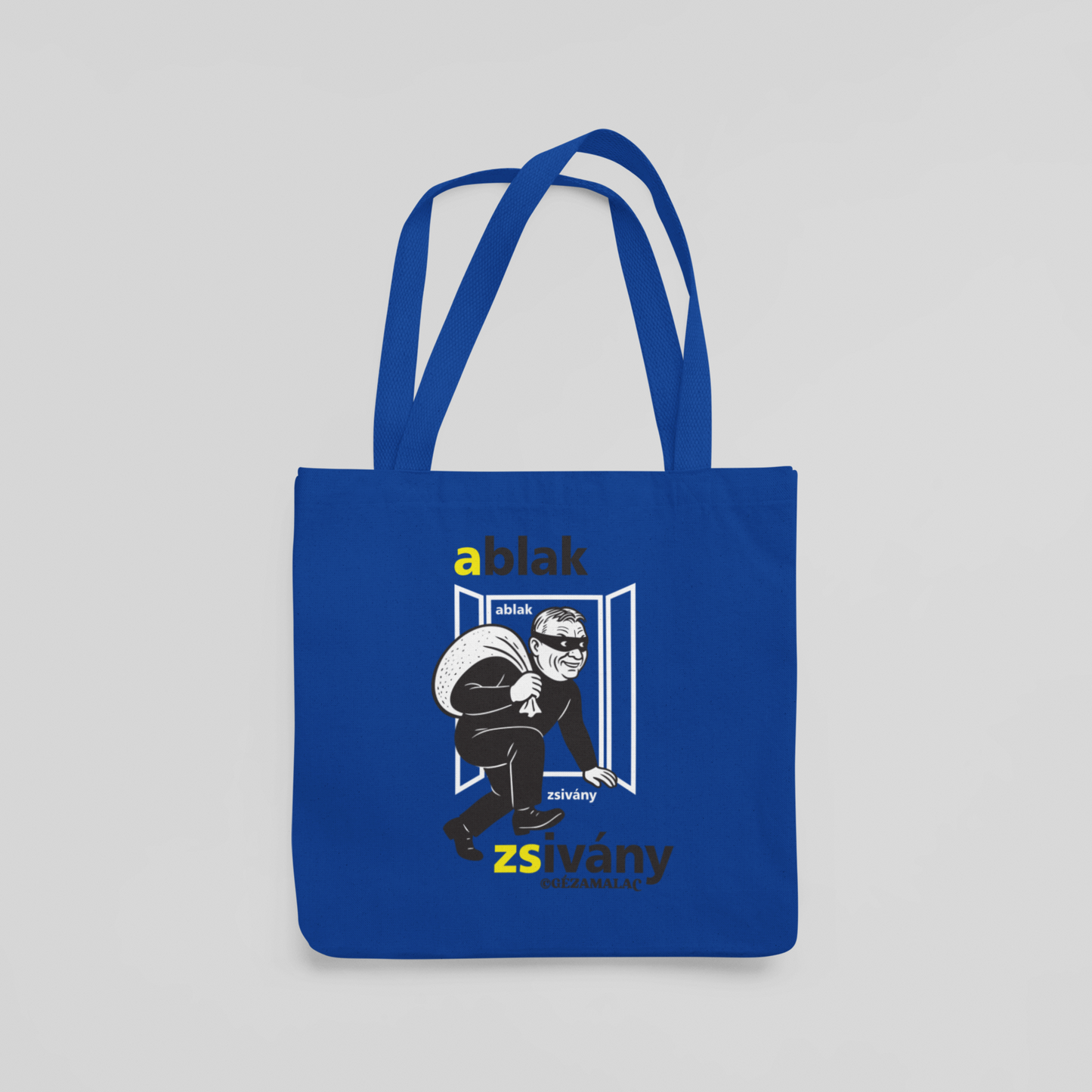 Ablak zsivány (Gézamalac) - vászontáska