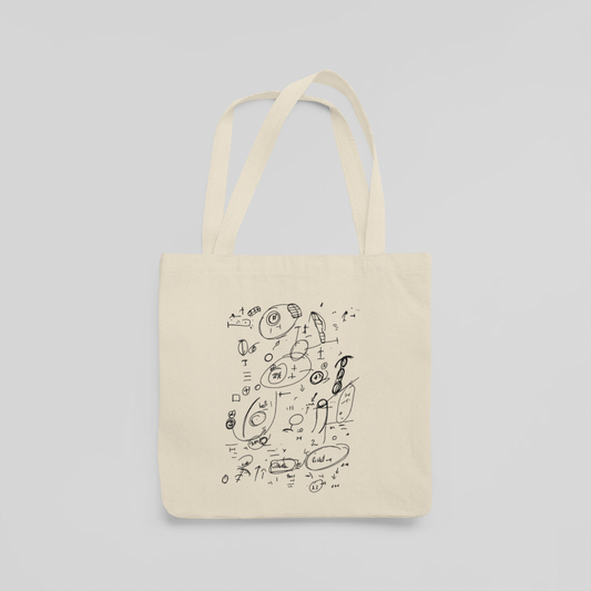 Kézzel rajzolt jövő vászontáska